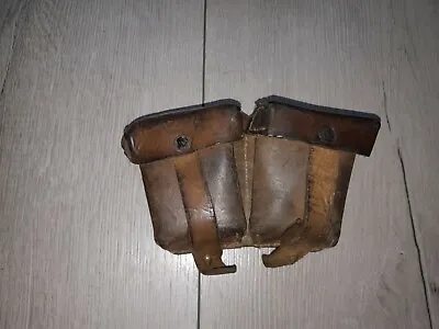 Vintage  Leather Ammo Pouch Military - Mosin-Nagant • $26