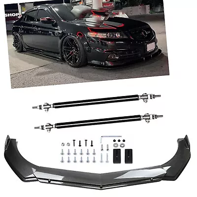 Carbon Fiber Front Bumper Lip Chin Spoiler Splitter For Acura TL TLX ILX • $69.99