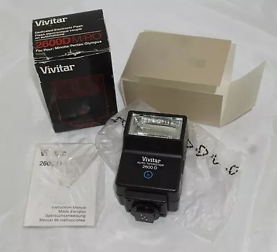 Vivitar 2600D M/P/O Flash For Minolta Pentax Olympus New Old Stock Mint In Box • $19.99