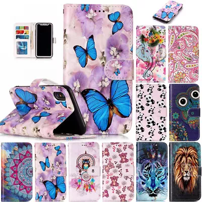 $14.89 • Buy For OPPO A17 A57 A77 A54 5G A74 5G Patterned Magnetic Leather Wallet Case Cover