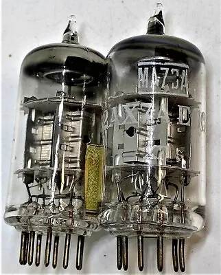 12ax7 A Ecc83 Tube Mazda France Silver Plate Pair Preamp Tubes Valve Rare • $950