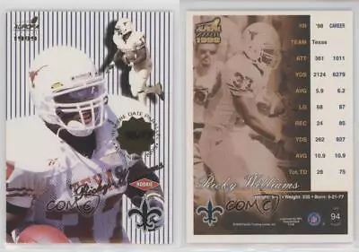 1999 Pacific Aurora Premiere Date Pinstripes /77 Ricky Williams #94 Rookie RC • $29.23