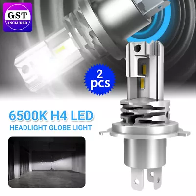H4 20000LM Headlight Globe Light LED 6500K High Low Beam Bulbs Kit White 1 PAIR • $25.34