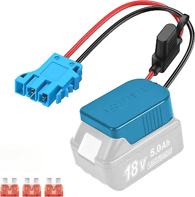 Power Wheels Adapter For Makita 18V Connector 12AWG Wire For DIY Ride On Truck • $10.99