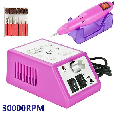 Electric Nail Drill File Acrylic Art File Manicure Pedicure Portable Machine Kit • $15.99