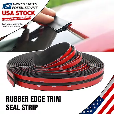 9M T-Type Rubber Sealing Strip/Black For Ceiling Front/Back  Windows Edge • $20.09