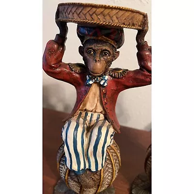 🐒 RARE! Monkey Candle Holders - Set Of 2 🐒 • $250