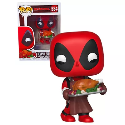 Funko Pop Marvel Holiday Deadpool (Supper Hero) #534 Vinyl Figure • $29