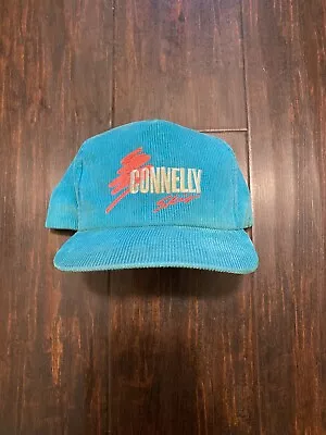 Vintage 80s Connelly Skis Corduroy Snapback Hat 1980s Cap VTG Snow • $49.99