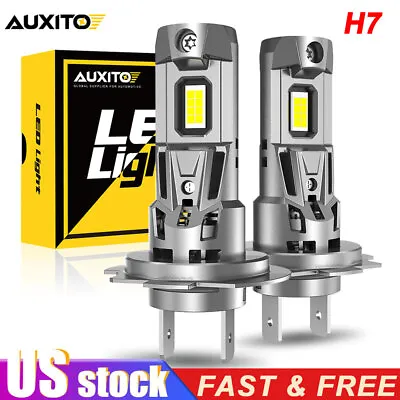 $28.99 • Buy 2x AUXITO H7 LED Headlight Bulbs Conversion Kits High Low Beam 6500K Bright NEW