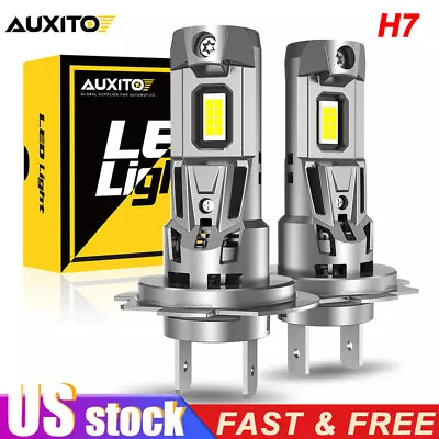 $28.99 • Buy 2x AUXITO H7 LED Headlight Bulbs Conversion Kits High Low Beam 6500K Bright NEW