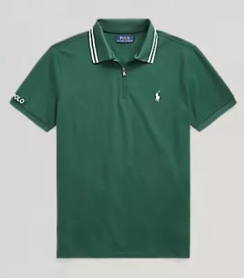 Ralph Lauren Stretch Pique Wimbledon Polo Shirt Forest Green XL RRP £115 • £70