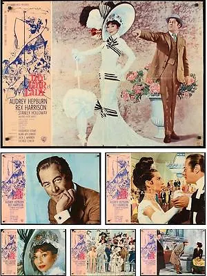 MY FAIR LADY Complete Set 6x Italian 1F Movie Poster AUDREY HEPBURN REX HARRISON • $1000