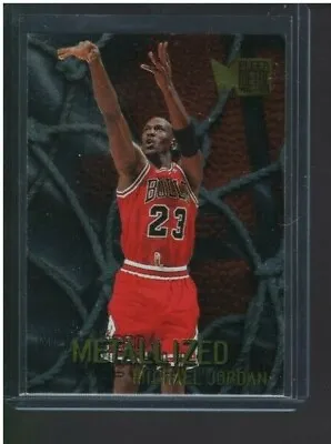 1996 96-97 Fleer Metal Metallized Michael Jordan #128 Sharp! Chicago Bulls HOF • $29.99