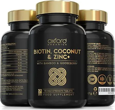 Biotin Hair Growth Tablets Supplement Treatment For Men & Women Hair Loss Pills • £7.99