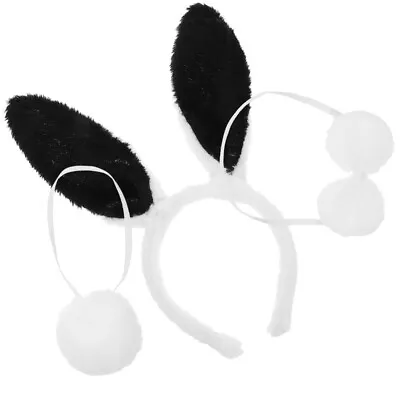  3pcs Adult Cartoon Costume Suit Rabbit Ears Headband Bow Tie Tail Set • £7.38