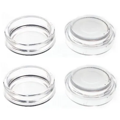 £4.99 • Buy 4 X Small CLEAR Castor Cups Carpet Floor Chair Sofa Furniture Protectors Caster