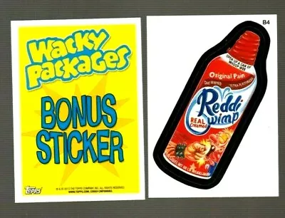 2013 Wacky Packages All New Series 11 {ANS11}  REDDI WIMP  Bonus Sticker B4. • $4.99