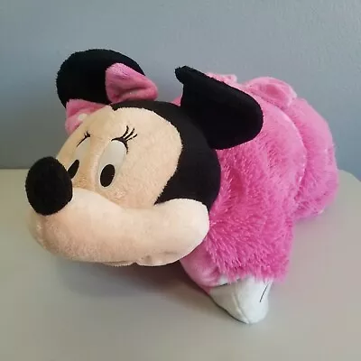 Disney Pink Polka Dotted Minnie Mouse Pillow Pet Stuffed Animal Plush Toy 14” • $15.99