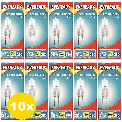 10x G4 Halogen Capsule Bulbs Replace Bulb Light Lamp Warm White 232 14W(20W) 12V • £5.49