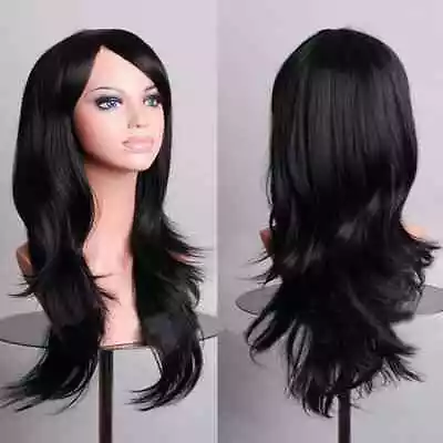 70cm Long Curly Fashion Cosplay Costume Party Hair Anime Wigs Full Hair Wavy Wig • $8.95