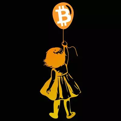 Girl With Balloon Crypto Bitcoin For Cypherpunks - Mens Funny T-Shirt Tshirts • $23.75