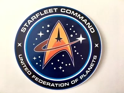 $4.99 • Buy Star Trek Starfleet Command Logo Car Laptop Bumper Vinyl Sticker Decal