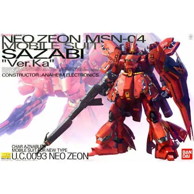 $179.99 • Buy Bandai 5055457 MG 1/100 MSN-04 Sazabi Ver Ka Gundam Chars Counterattack