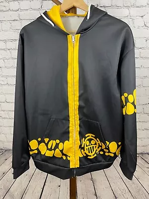 Anime One Piece Full Zip Hoodie - Black - Men's L • $20