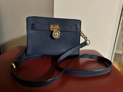  Michael Kors Hamilton Small Handbag Navy!!!! • $45