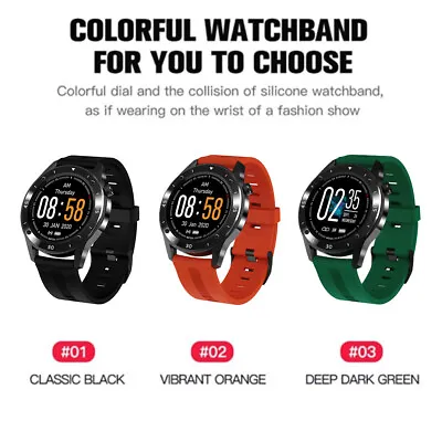 $46.89 • Buy Men Waterproof Smart Watch Heart Rate Monitor Fitness Tracker For Android IPhone