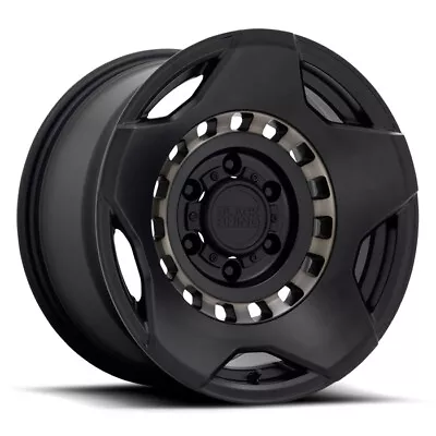 17 Inch Matte Black Rims Wheels Black Rhino Raid Muzzle MZE 6x5.5 Lug 17x9  0mm • $1188