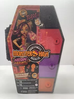 Monster High Skulltimate Secrets Neon Frights Toralei Coffin Case & Keys New! • $34.99