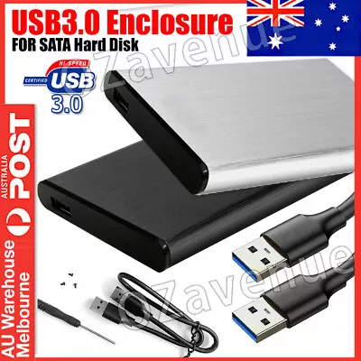 $9.95 • Buy 2.5  Hard Drive SATA USB3.0 Caddy Enclosure External Casing Laptop HDD SSD SSHD