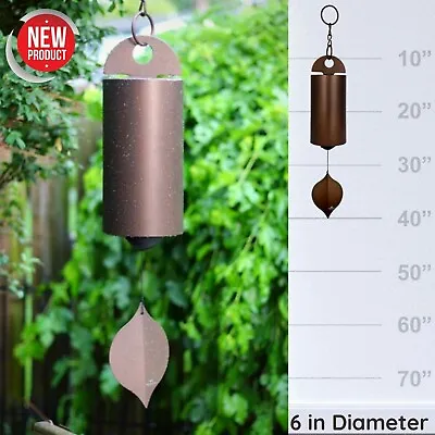 Antique Look WindBell Large Soothing Wind Chime Resonant Deep Sound Garden Decor • $190.61