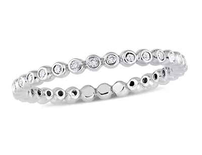 1/4 Carat (ctw) Diamond Eternity Wedding Band Ring 10K White Gold • $479