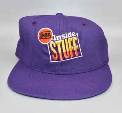 NBA Inside Stuff TV Show Vintage AJD Snapback Cap Hat • $64.95