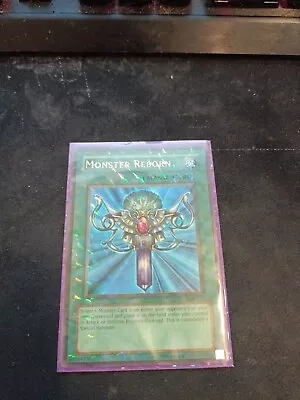 Yu-Gi-Oh! TCG Monster Reborn Legend Of Blue Eyes. LOB-EN118 Lightly Played • $14