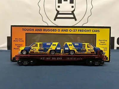 Mth Custom Santa Fe #94283 Flat Car W/ K-line Pickup Trucks • $49.99