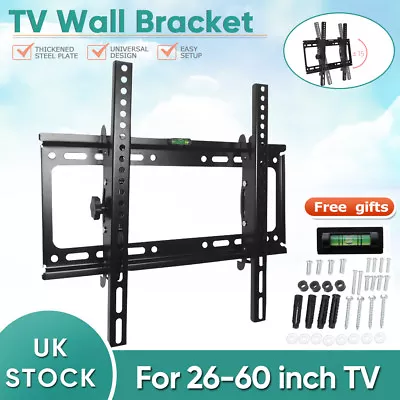 Universal Tilt Tv Wall Bracket Mount 26 32 40 42 46 50 55 60 Inch Monitor Holder • £9.99