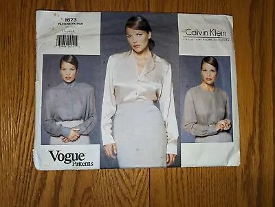Vogue Calvin Klein Sewing Pattern 1873 Size 12-14-16 Petite American Designer FF • $4.99