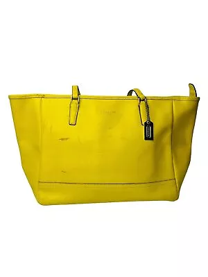 Coach City Saffiano Tote Bag Yellow • $34