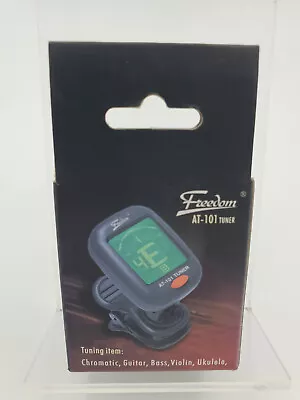 Freedom AT-101 Tuner For Chromatic Guitar Bass Violin Ukulele Clip • $8