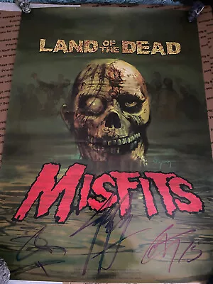 Misfits Signed Poster Land Of The Dead Tour Jerry Only Doyle 2015 Rare Suydam • $80