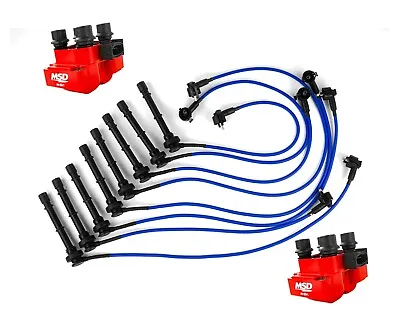 Ignition Kit MSD Coil Packs MSX80 Spark Plug Cables Wires Cobra 4.6 DOHC Mustang • $305.15