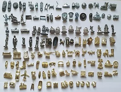 £1.99 • Buy Individual Metal Silver And Gold Monopoly / Scene It  Tokens / Pieces / Spares
