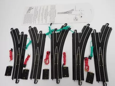 Lot Of 5 Bachmann HO Scale Black E-Z Track System Track Switches • $9.99