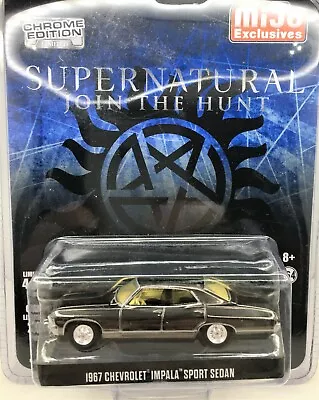 Greenlight Supernatural 1967 Chevy Impala *BLACK CHROME LTD ED **1/64*1/4600 • $29