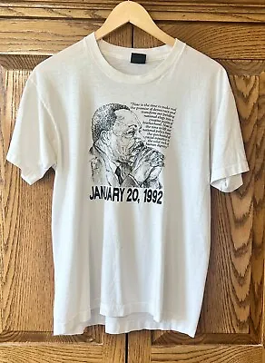 Vintage Martin Luther King Jr T-Shirt Mens Large - Portrait Distressed • $30