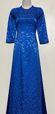 Ao Dai Lua Tơ Tằm Thai Tuan Vietnamese Dress With Pant - Size Small • $49.99